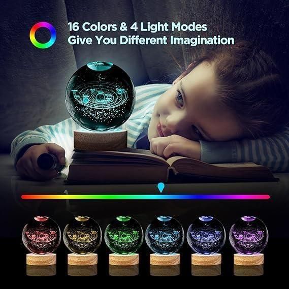 3D Crystal Lamp Ball β A Magical Glow for Every Space