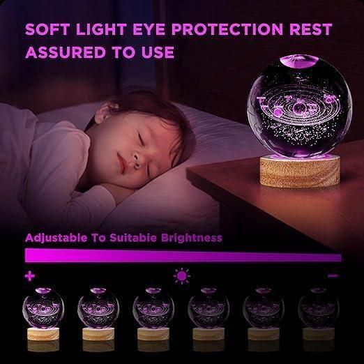 3D Crystal Lamp Ball β A Magical Glow for Every Space